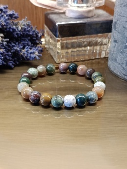 Bransoletka „Nature Spirit” – agat indyjski 8 mm