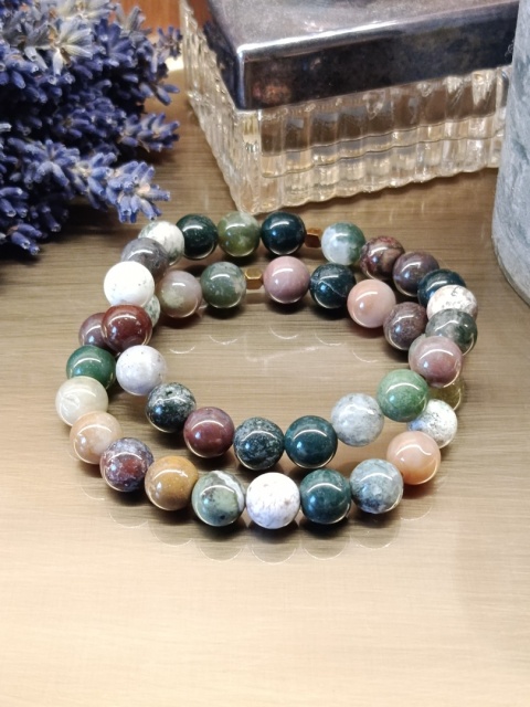 Bransoletka „Nature Spirit” – agat indyjski 8 mm