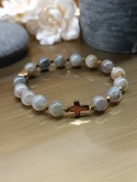 Bransoletka. Różaniec na rękę z kamieni naturalnych