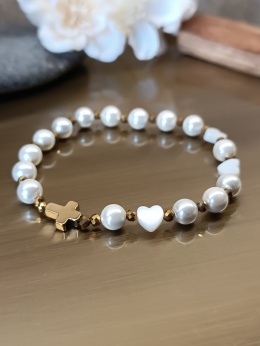 Bransoletka. Różaniec na rękę z kamieni naturalnych