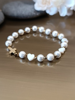 Bransoletka. Różaniec na rękę z kamieni naturalnych