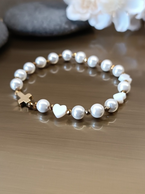 Bransoletka. Różaniec na rękę z kamieni naturalnych