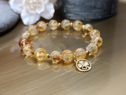 Bransoletka „Sunlight Energy” – cytryn i złoty hematyt