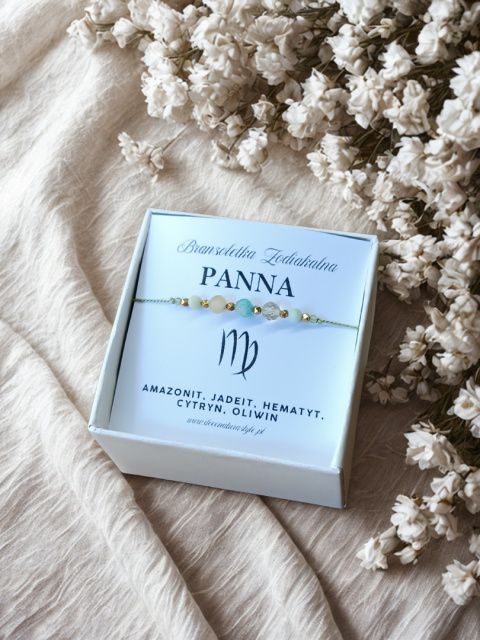 Bransoletka Zodiakalna PANNA – równowaga, spokój, klarowność umysłu Bransoletka Zodiakalna PANNA – równowaga, spokój, klarowność umysłu