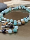 Różaniec. Amazonit i Granat