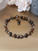 Uziemienie i Moc, bransoletka z bronzytem, turmalinem i tygrysim okiem